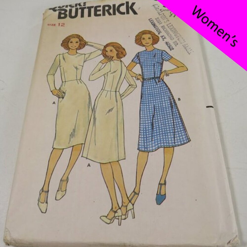 Butterick 3006 Clothing Pattern Dress Fitted EASY UNCUT size 12